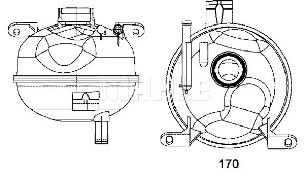 Expansion Tank, coolant (CRT 8 000S)