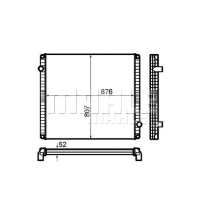 Radiator, engine cooling