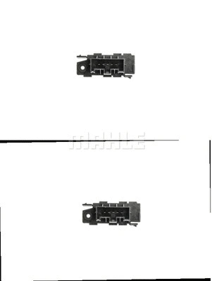 Resistor, interior blower