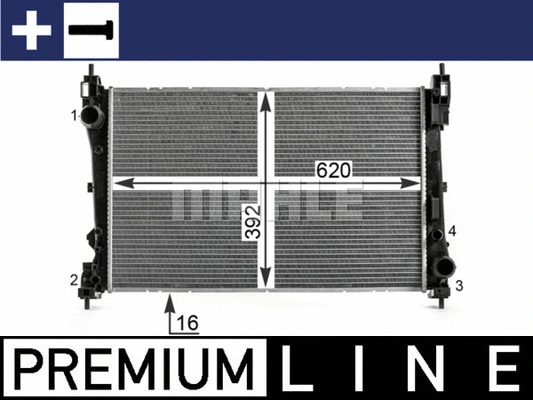 Radiator, engine cooling