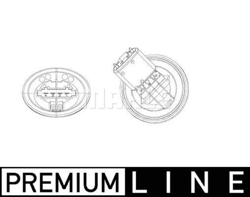 Resistor, interior blower