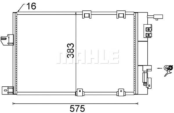 Condenser, air conditioning (AC 339 000S)