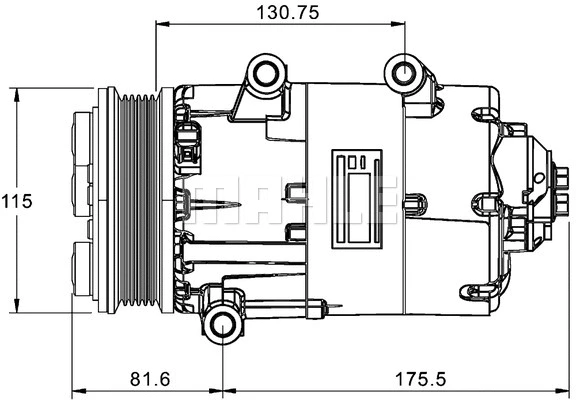 Compressor, air conditioning (ACP 1331 000P)