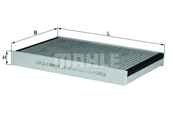 Filter, cabin air (LAK 437)