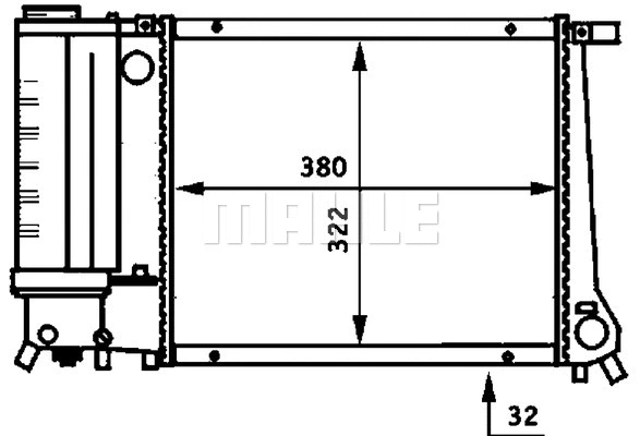 Radiator, engine cooling