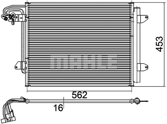 Condenser, air conditioning (AC 325 000P)