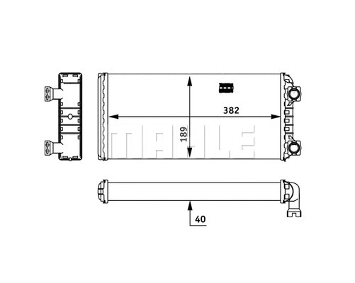 Heat Exchanger, interior heating (AH 133 000P)
