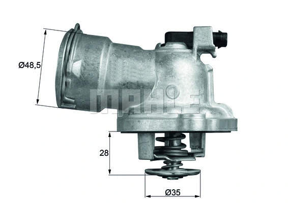 Thermostat, coolant (TM 28 87)
