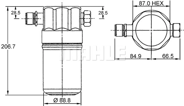 Dryer, air conditioning (AD 36 000S)