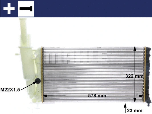 Radiator, engine cooling