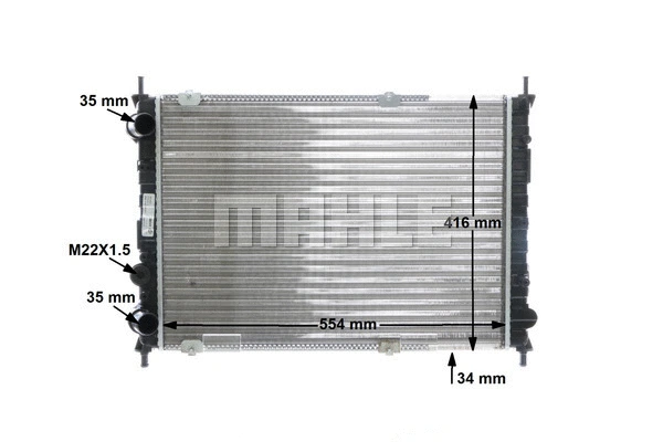 Radiator, engine cooling