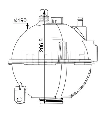 Expansion Tank, coolant (CRT 210 000S)