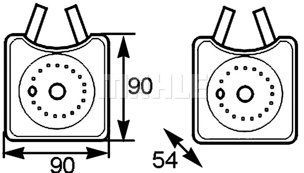 Oil Cooler, engine oil (CLC 163 000S)