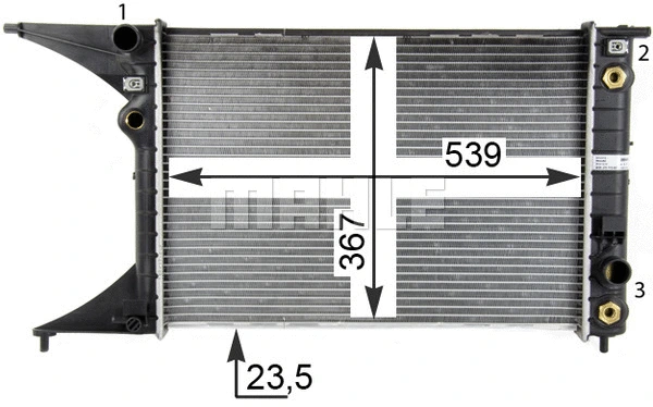 Radiator, engine cooling