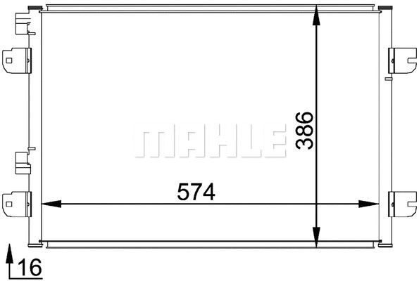 Condenser, air conditioning (AC 691 000P)