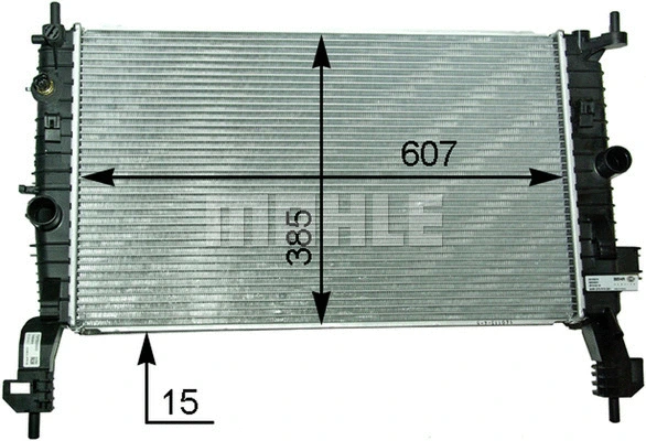 Radiator, engine cooling (CR 2120 000P)