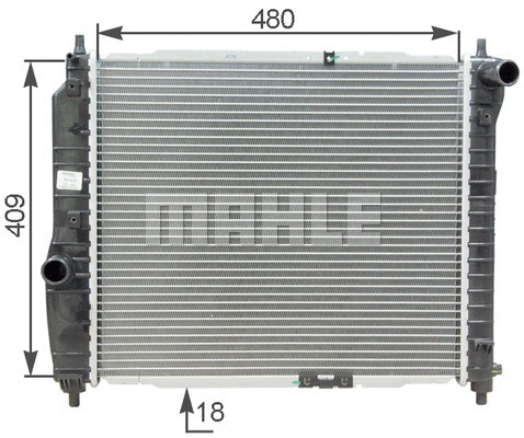 Radiator, engine cooling