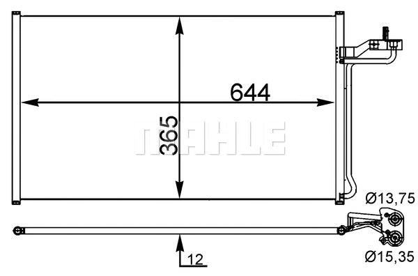 Condenser, air conditioning (AC 27 000S)