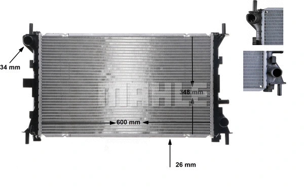 Radiator, engine cooling