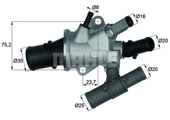Thermostat, coolant (TI 168 88)