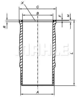 Cylinder Sleeve (061 LW 00120 001)