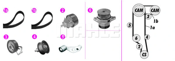 Water Pump & Timing Belt Kit (CPK 33 000P)