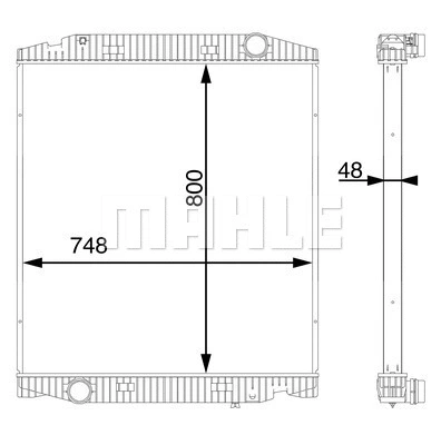 Radiator, engine cooling (CR 113 000S)