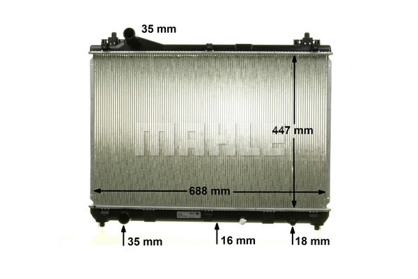 Radiator, engine cooling