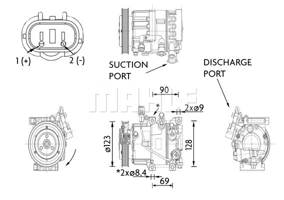 Compressor, air conditioning