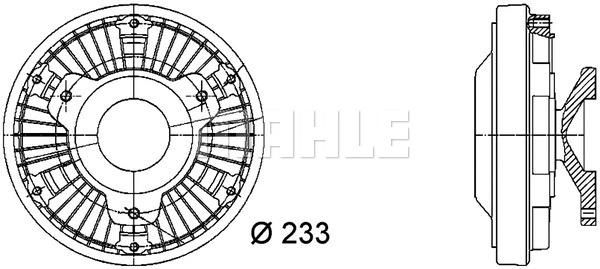 Clutch, radiator fan