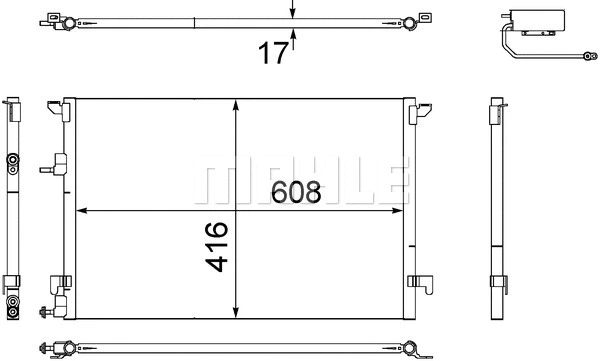 Condenser, air conditioning (AC 498 000S)