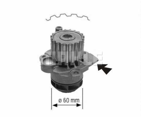 Water Pump, engine cooling (CP 121 000S)