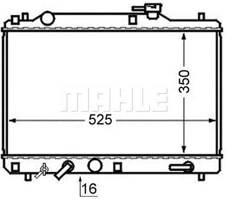 Radiator, engine cooling