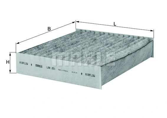 Filter, cabin air (LAK 251)