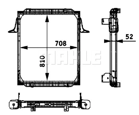 Radiator, engine cooling (CR 708 000P)