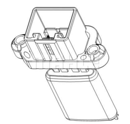 Resistor, interior blower