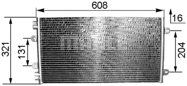 Condenser, air conditioning (AC 236 000P)