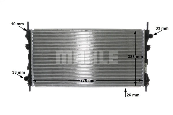 Radiator, engine cooling