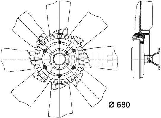 Fan, engine cooling (CFF 425 000P)