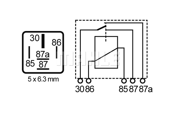 Relay, main current
