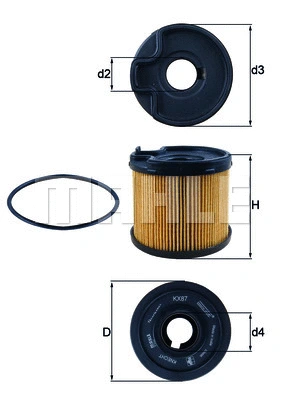 Fuel Filter (KX 87D)