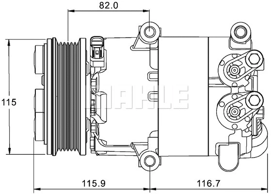 Compressor, air conditioning (ACP 1332 000P)
