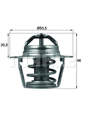Thermostat, coolant (TX 91 89D)