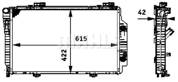 Radiator, engine cooling