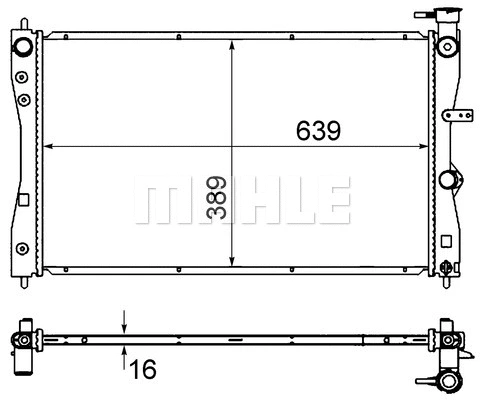 Radiator, engine cooling