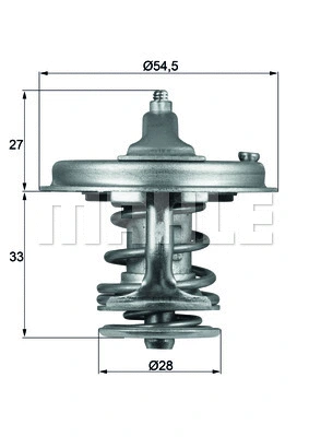 Thermostat, coolant (TX 78 83)