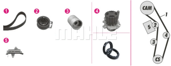 Water Pump & Timing Belt Kit (CPK 75 000P)