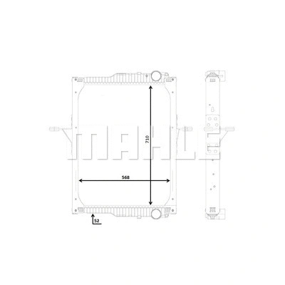 Radiator, engine cooling