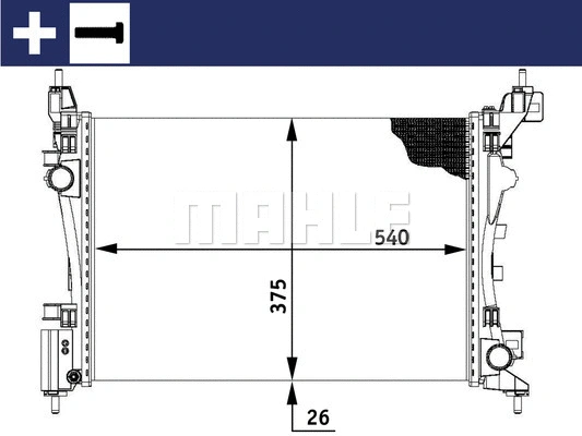 Radiator, engine cooling