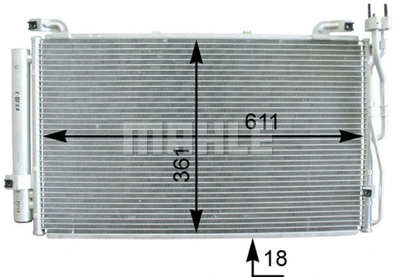 Condenser, air conditioning (AC 392 000P)